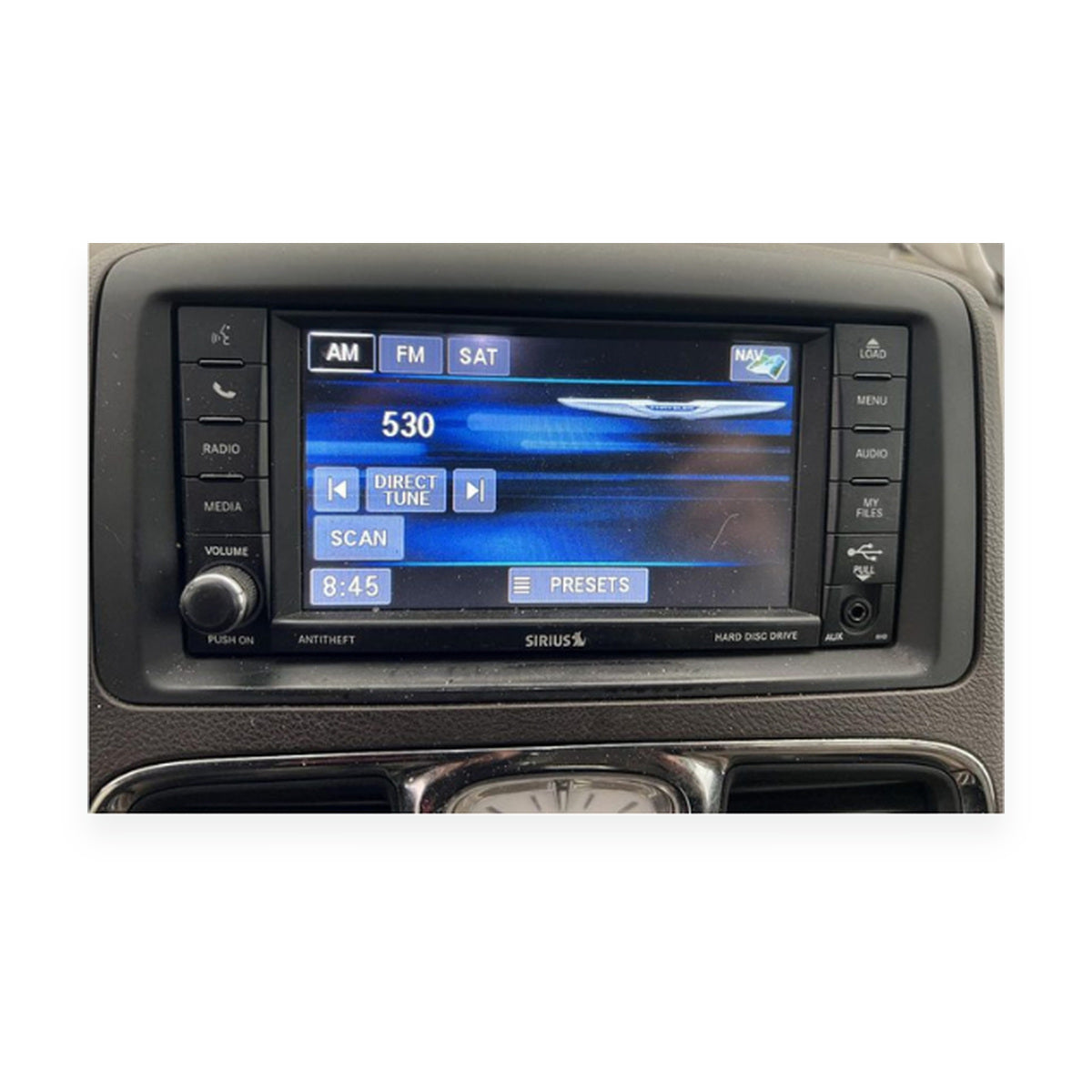 2013–2019 Dodge Caravan AM FM CD Navigation Radio Display Screen RHB with Satellite — used automotive part