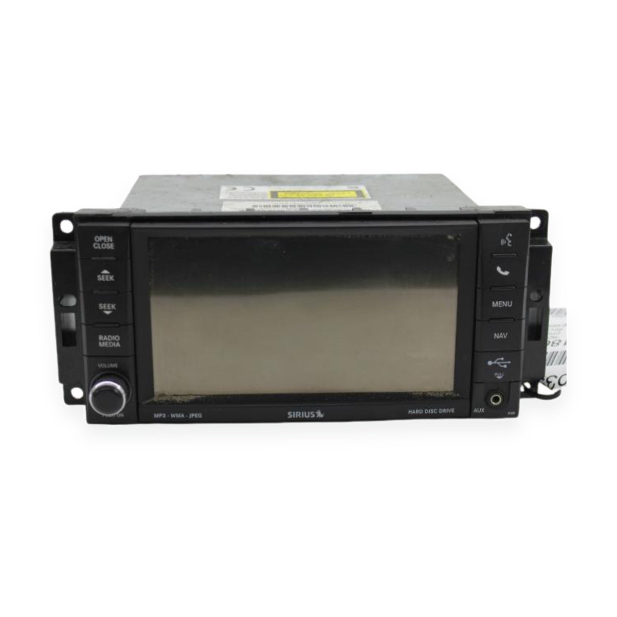2013–2014 Dodge Challenger AM-FM-CD-DVD-H<wbr/>DD Navigation UConnect Radio ID RHR — used automotive part