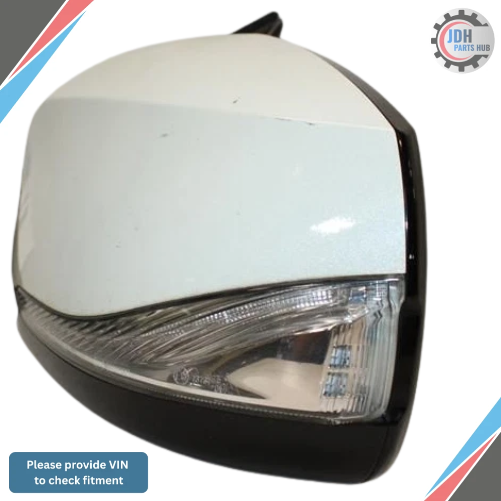 2017–2020 Infiniti QX60 Left Driver Side Door Mirror Assembly White Power Heated — view 4