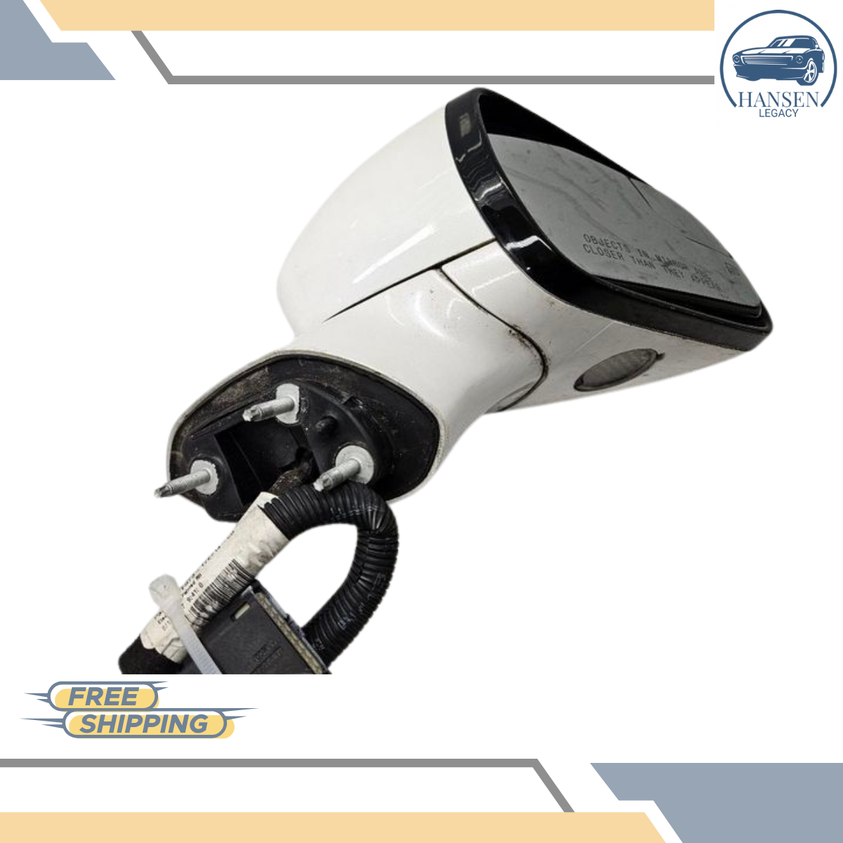 2015–2017 Ford Fusion Right Passenger Side View Door Mirror White RH — view 5