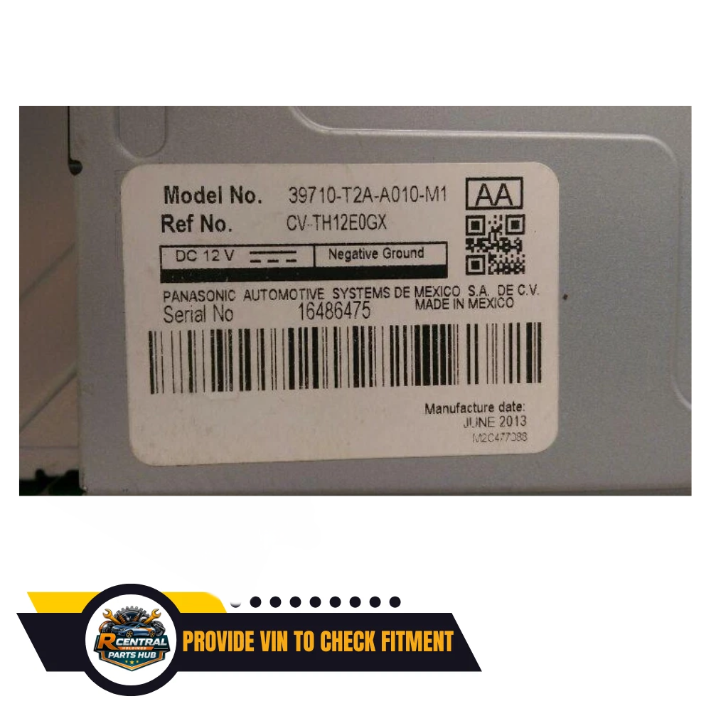 2013–2015 Honda Accord Information Display Screen Upper Dash OEM — view 3