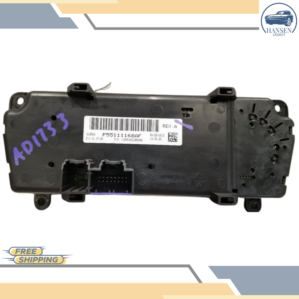 2011–2013 Jeep Wrangler Manual AC Heater Temperature Control OEM — view 5