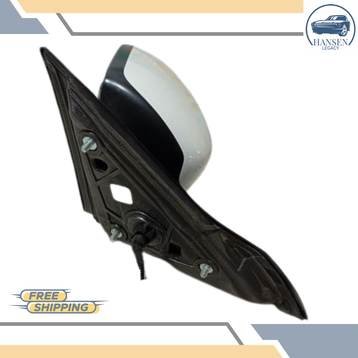 2013–2017 Honda Accord Sedan Left Driver Side View Door Mirror White LH — view 5