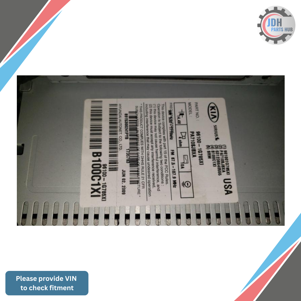 2009–2011 Kia Rio AM FM CD MP3 Satellite Radio Receiver OEM — view 3