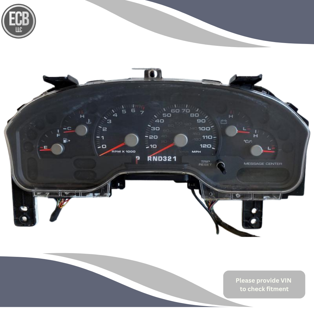 2004–2005 Ford Explorer Sport Trac Speedometer Cluster MPH with Message Center Oem — view 3