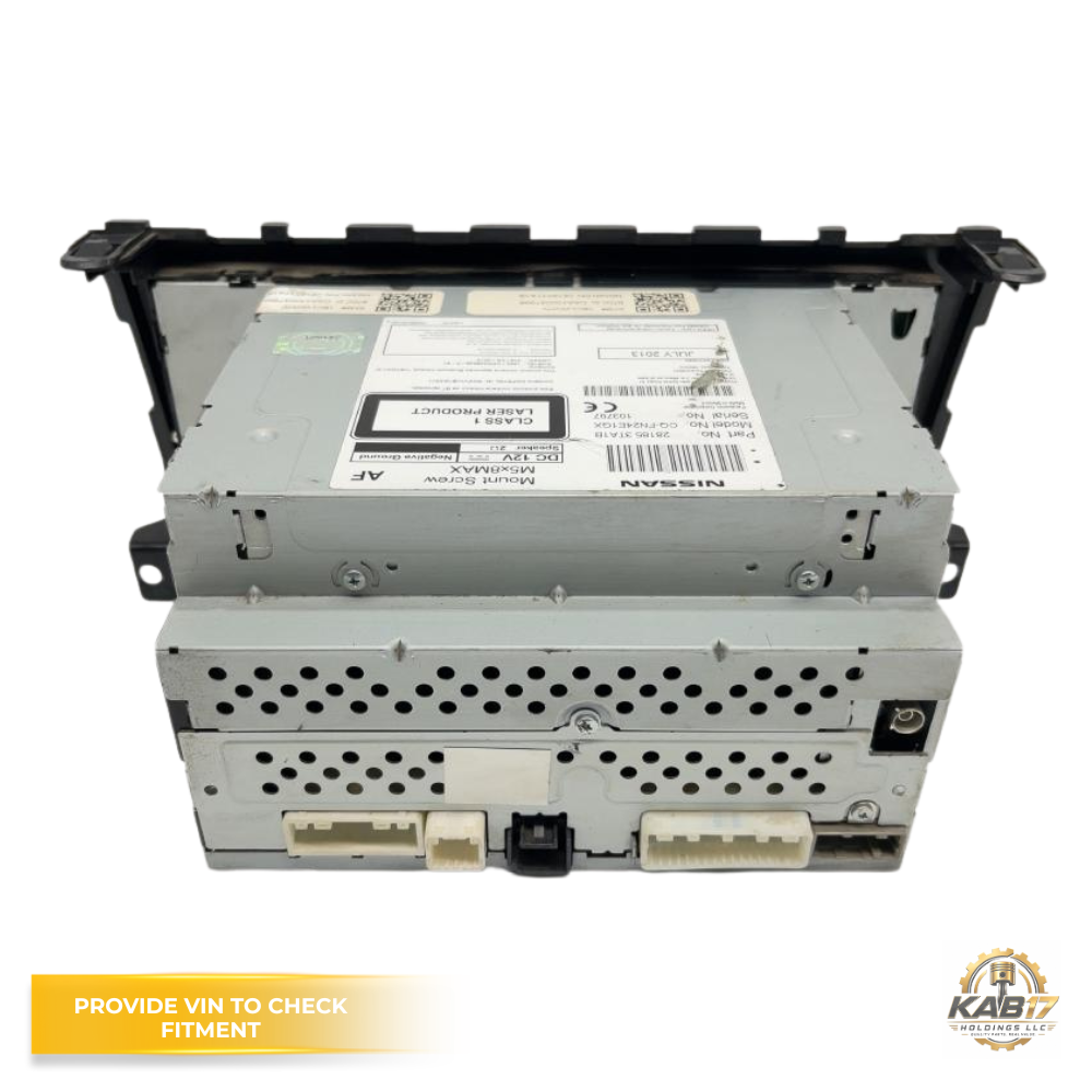 2013–2015 NISSAN ALTIMA Radio Receiver without Navigation Display OEM 28185-3TA1B — view 5