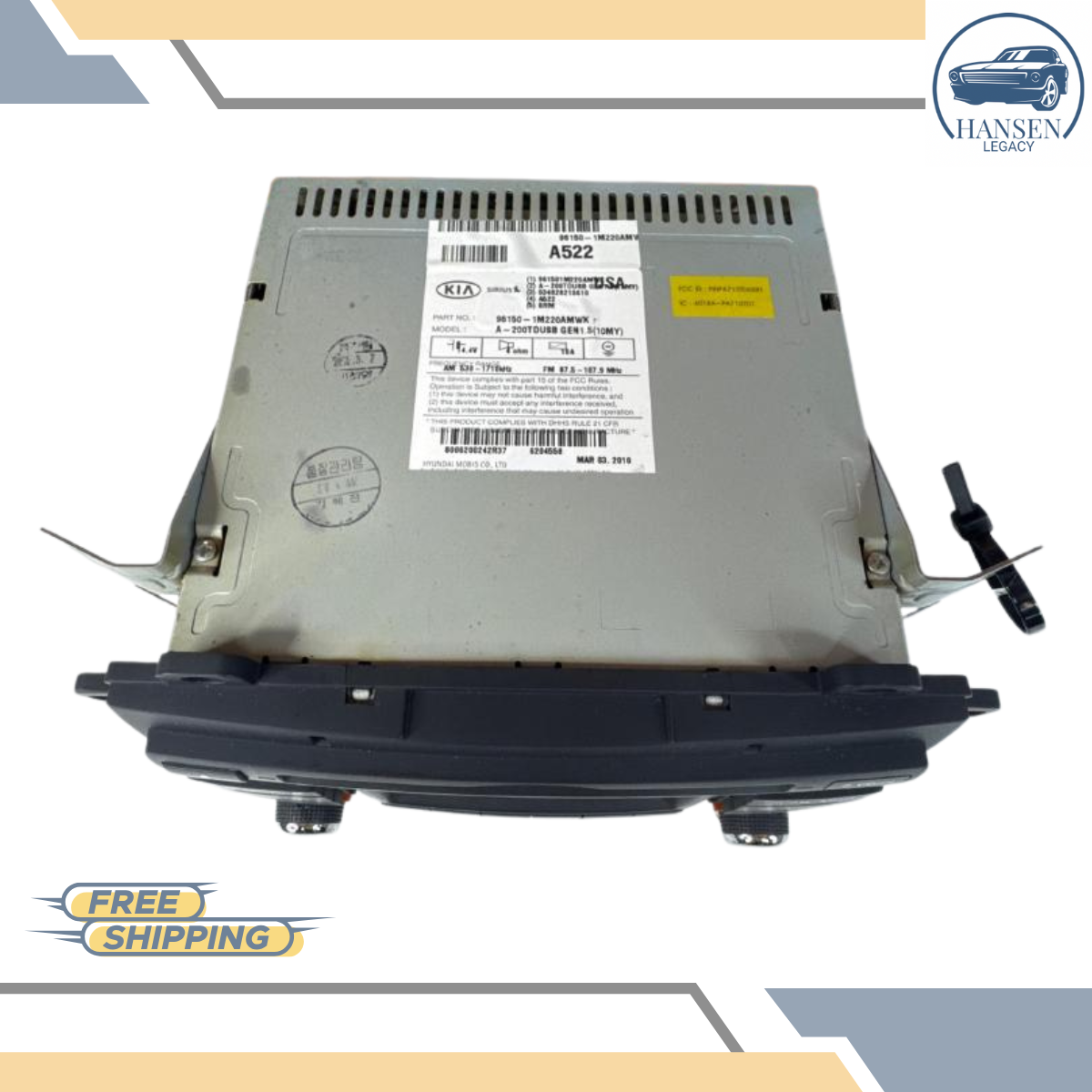 2010–2013 Kia Forte SDN/CPE Radio AM FM CD MP3 Satellite Bluetooth Receiver OEM — view 5