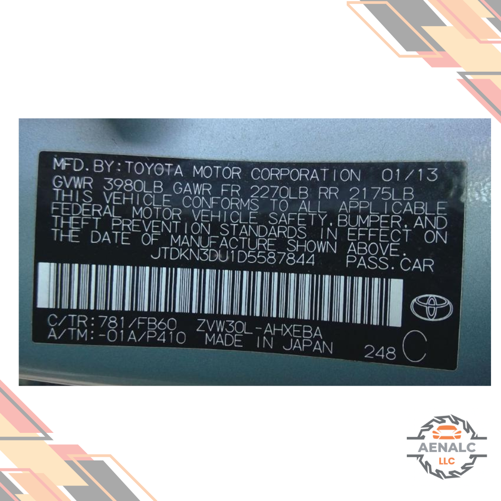 2012–2015 Toyota Prius Radio Display and Receiver OEM — view 5