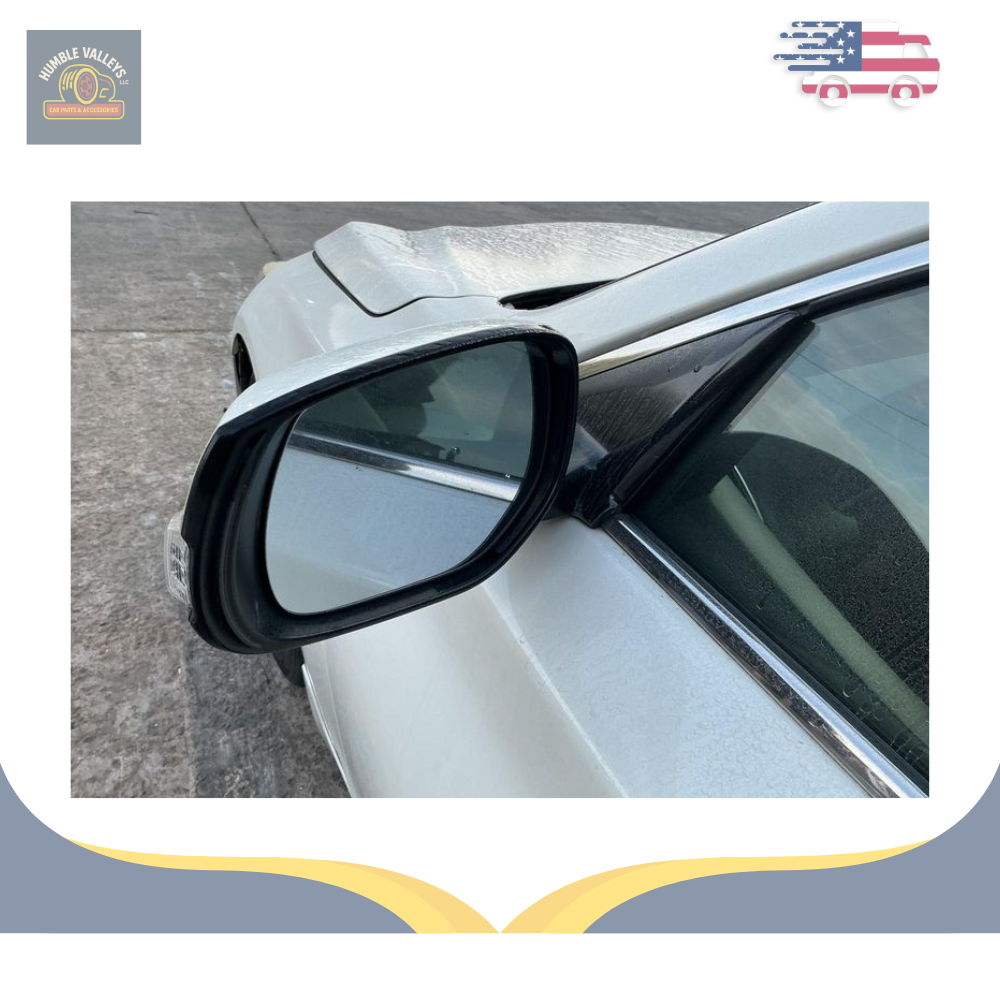 2014–2021 Infiniti Q50 Left Driver Side View Door Mirror Power White OEM LH — view 5