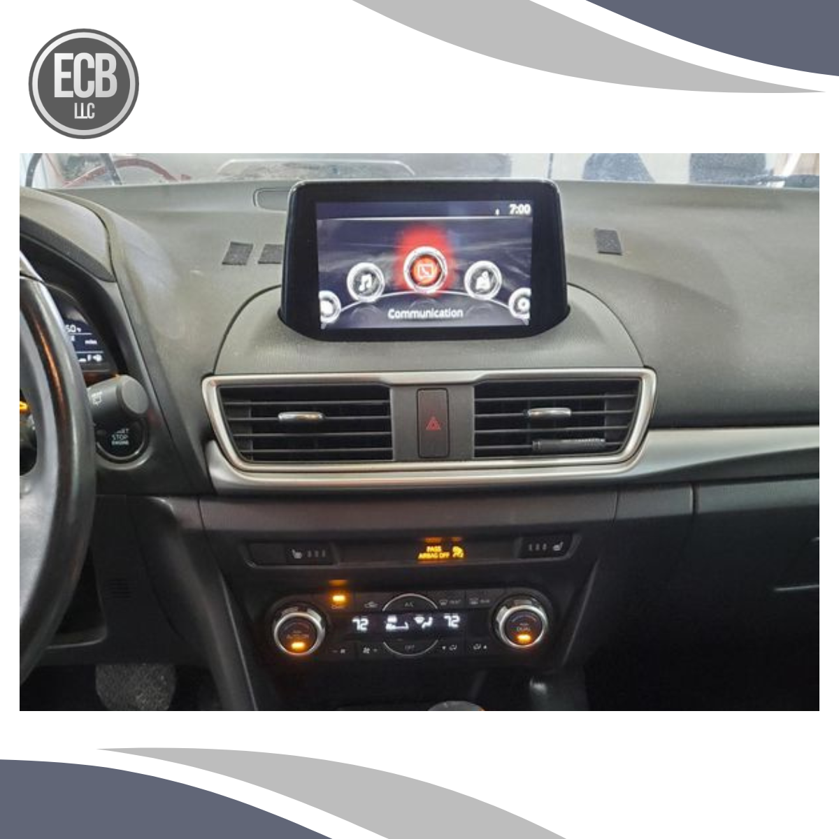 2017–2018 Mazda 3 Information Display Touch Screen 7" Screen OEM — view 5