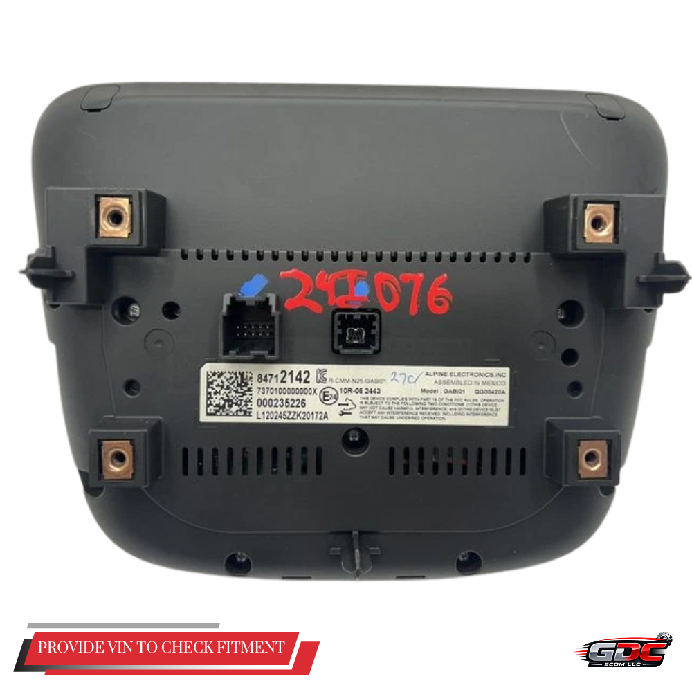 2021–2024 Chevrolet Malibu Radio Dash Display Screen ID OEM — view 2