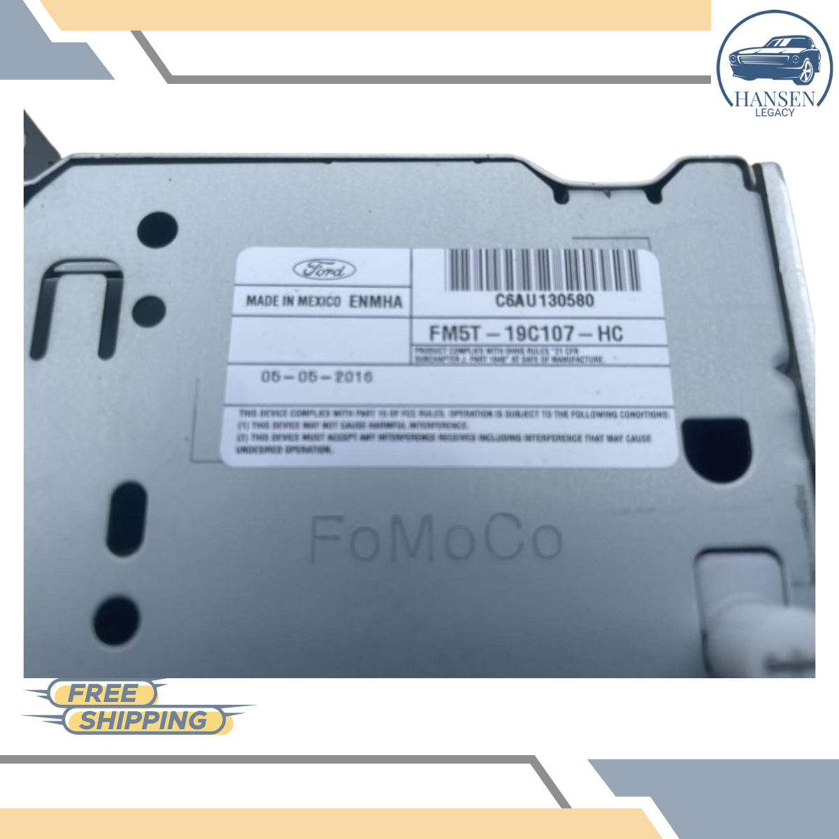 2015–2016 Ford Focus AM-FM-CD-MP3, Single Disc Radio Receiver 15 16 — view 4