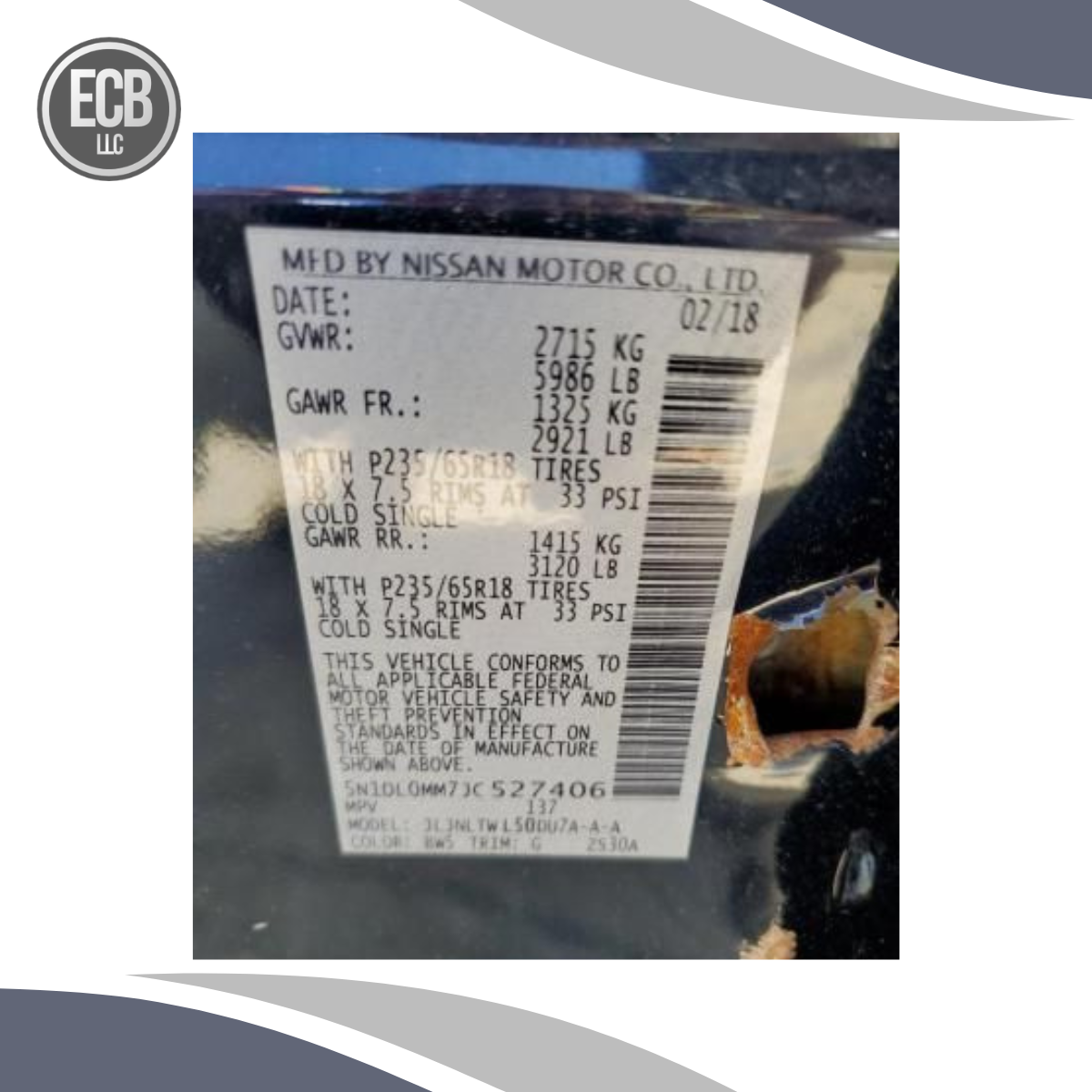 2016–2020 Infiniti QX60 Navigation Radio Display Screen Nav LCD OEM — view 5