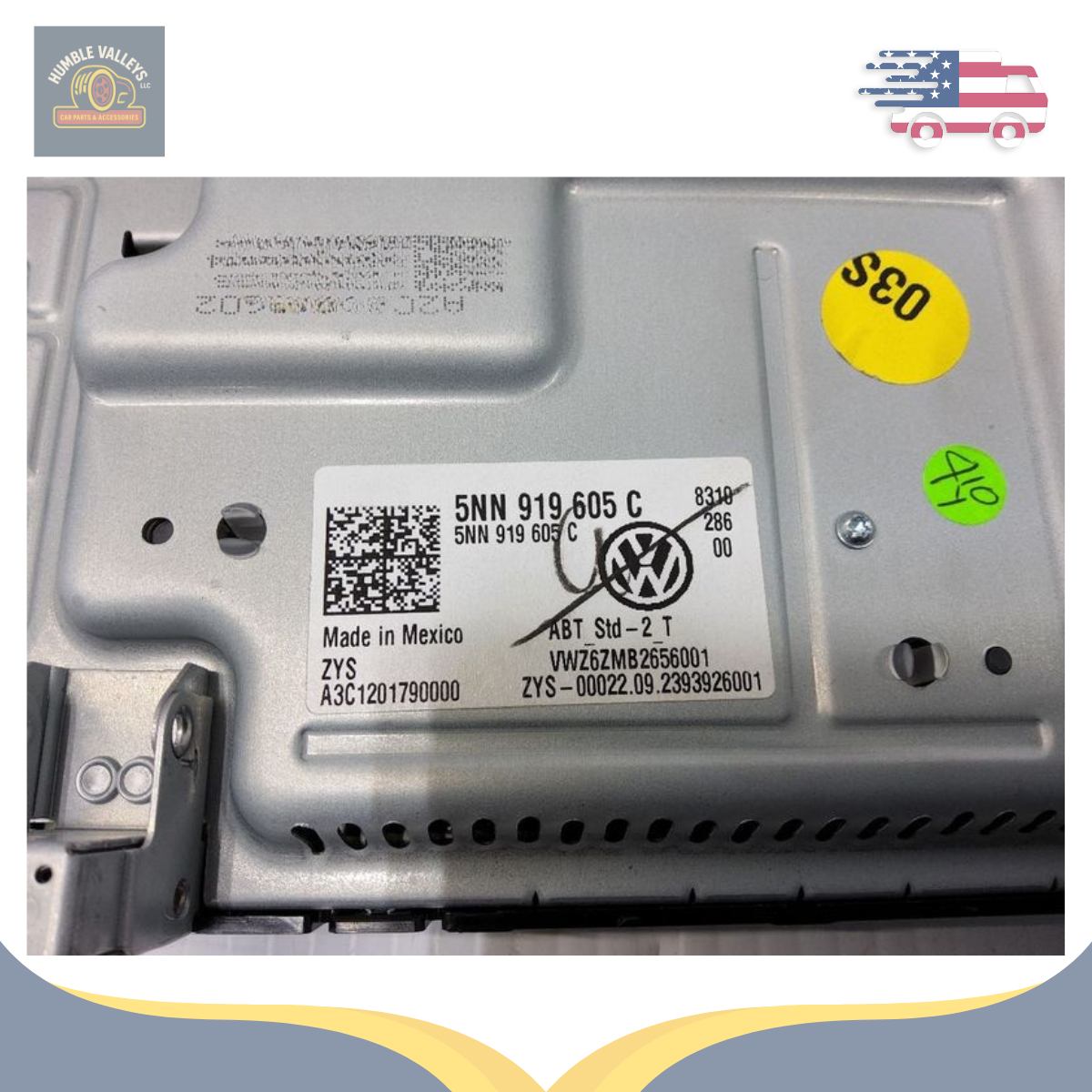 2018–2023 Volkswagen Tiguan Info-GPS-TV 8.0" Display Screen ID 5G6919605C — view 5