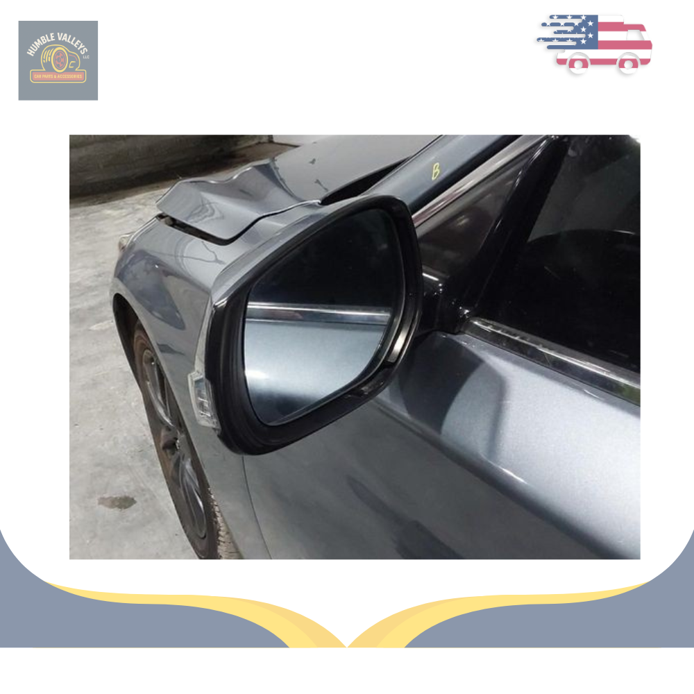 2014–2021 Infiniti Q50 Left Driver Side View Door Mirror Power Gray OEM LH — view 5