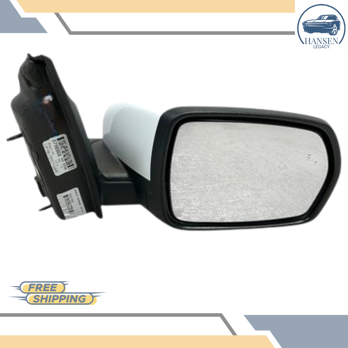 2019–2024 Ford Edge Right Passenger Side View Door Mirror White RH — view 5