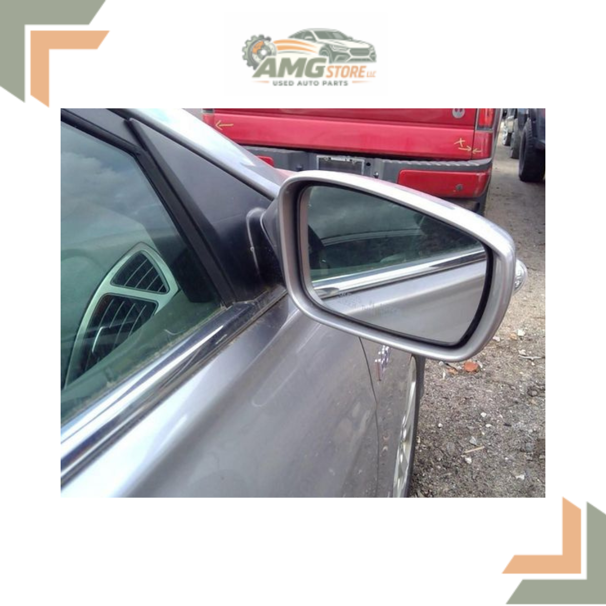 2011–2015 Hyundai Sonata Right Passenger Side View Door Mirror Silver — view 5