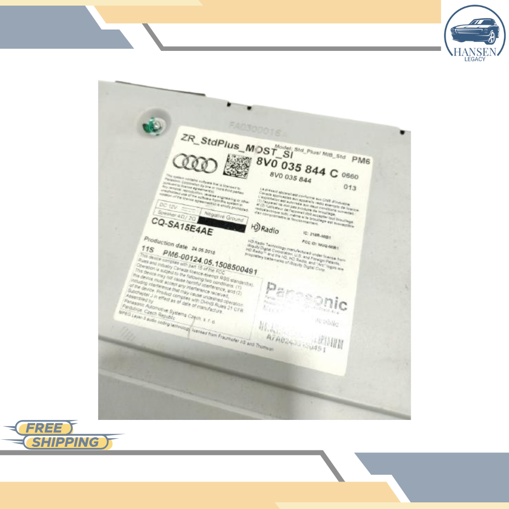 2015–2018 Audi A3 Radio Receiver ID 8V0035844 OEM Tested 15 16 17 18 — view 5