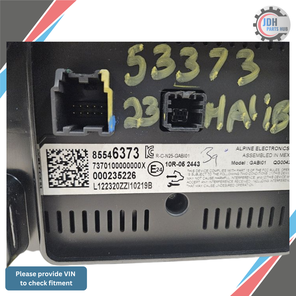 2021–2024 Chevrolet Malibu Radio Dash Display Screen ID 84712142 OEM — view 3