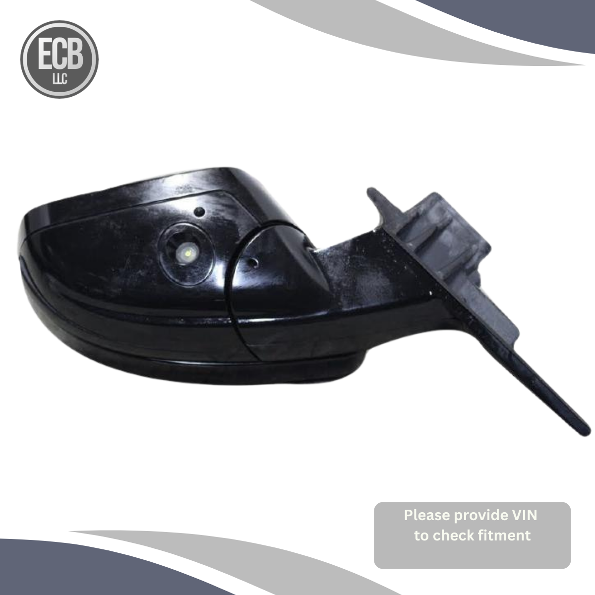 2014–2019 Land Rover Range Rover Evoque Left Power Mirror Black OEM — view 5