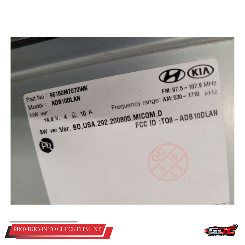 2019–2020 Kia Forte AM FM Radio Receiver Display Screen without Navigation OEM — view 5