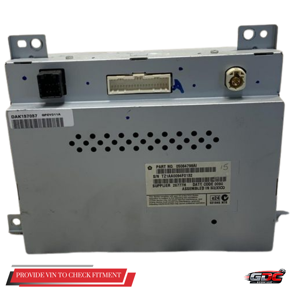 2011–2014 Dodge Charger Navigation Information Display Screen 8.4" OEM — view 2