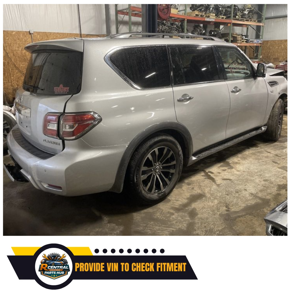 2017–2021 Nissan Armada Left Driver Side Interior Sun Visor Gray — view 4