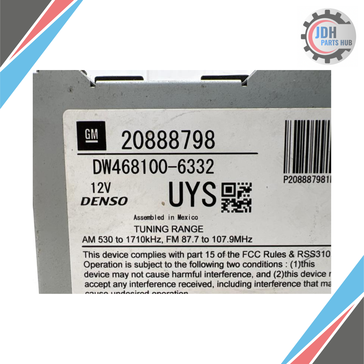 2010 Cadillac SRX Radio NAV AM FM CD DVD XM Receiver UYS OEM — view 5