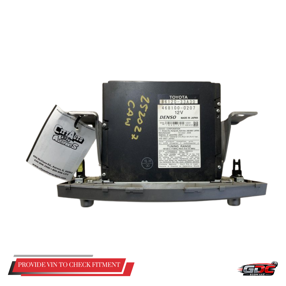 2007–2009 Toyota Camry Hybrid Radio Navigation Sat MP3/CD/DVD Player OEM E7011 — view 3
