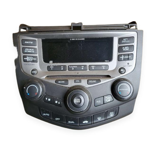 2004–2007 Honda Accord 6?Disc CD Radio Player Receiver OEM — view 1