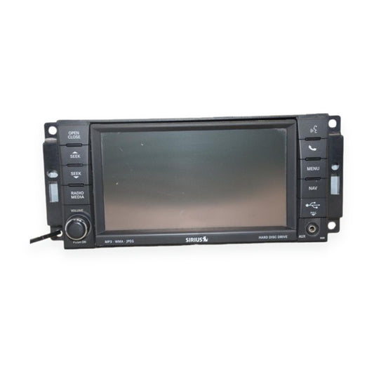 2013 Dodge Avenger AM-FM-CD-DVD-H<wbr/>DD with Navigation UConnect Radio Face ID RHR — used automotive part