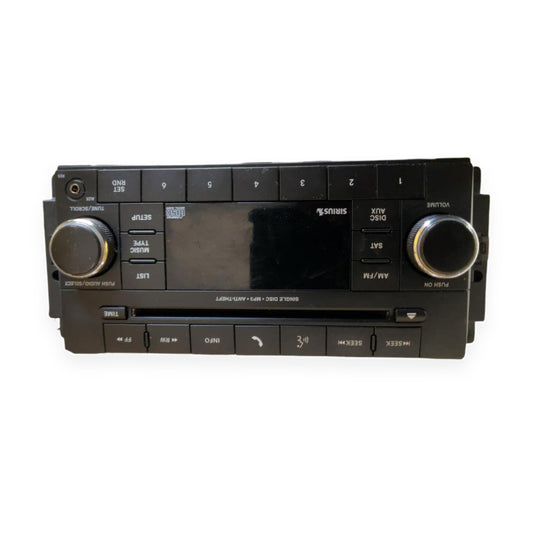 2012–2017 Jeep Patriot MP3 CD with Satellite Radio Receiver Face ID RES OEM — used automotive part