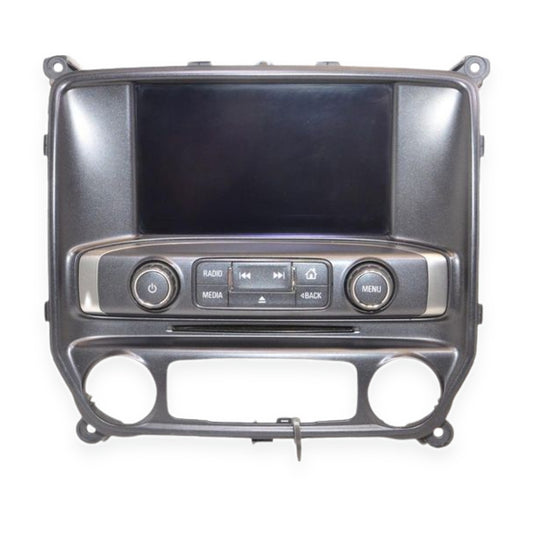 2015–2016 Chevrolet Silverado 1500 2500 Radio Control Panel Screen 23485741 OEM — used automotive part