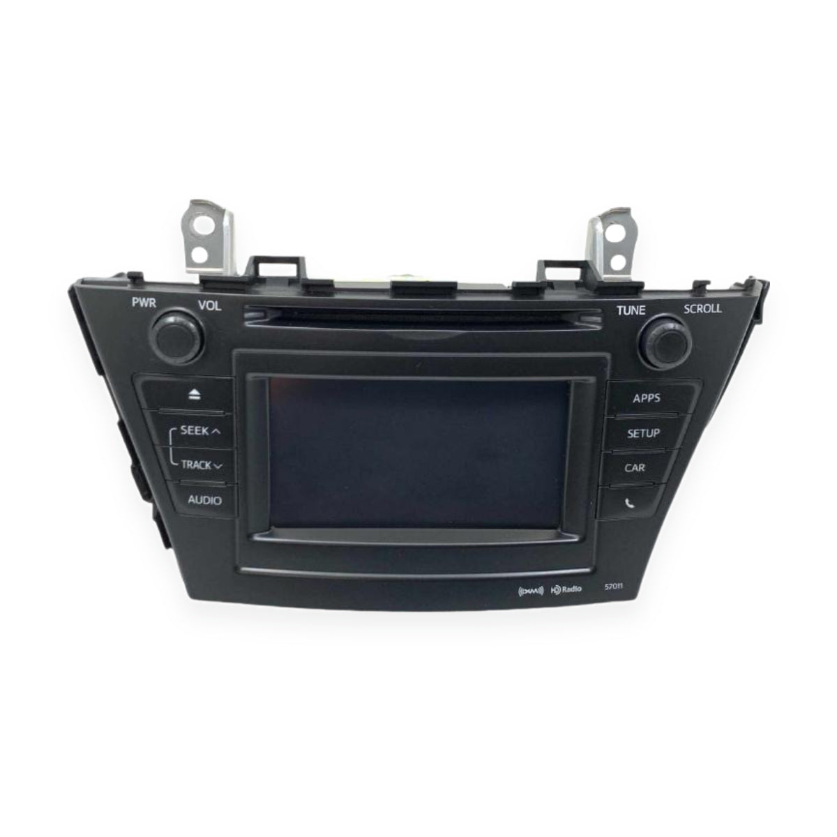 2012–2014 Toyota Prius Radio AM-FM-CD Display Receiver Face ID 57011 — actual used item