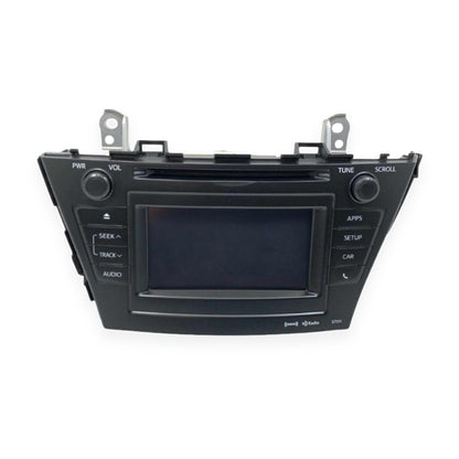 2012–2014 Toyota Prius Radio AM-FM-CD Display Receiver Face ID 57011 — actual used item