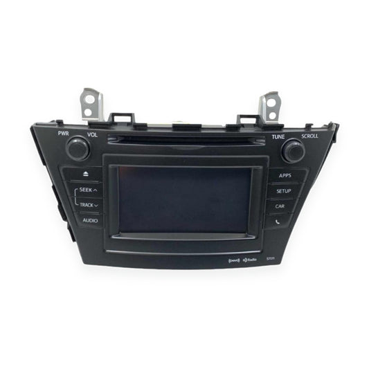 2012–2014 Toyota Prius Radio AM-FM-CD Display Receiver Face ID 57011 — actual used item