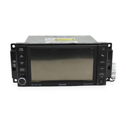 2013–2014 Dodge Challenger AM-FM-CD-DVD-H<wbr/>DD Navigation UConnect Radio ID RHR — used automotive part