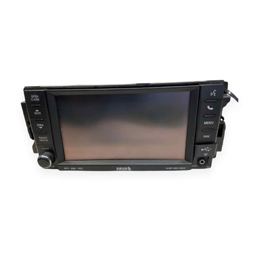 2013–2014 DODGE CHALLENGER AM-FM-CD-DVD-H<wbr/>DD Navigation Uconnect Radio OEM — used automotive part