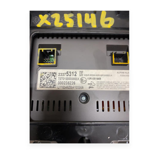 2016–2017 Chevrolet Malibu Volt Radio Display Control Panel 8" OEM — used automotive part