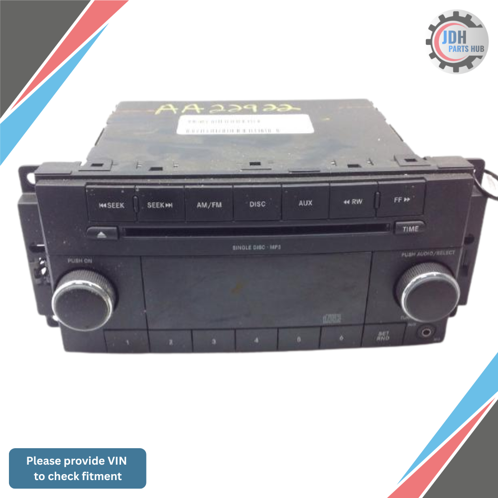 2011–2012 Dodge Caliber AM FM CD MP3 Radio Receiver RES OEM — view 1