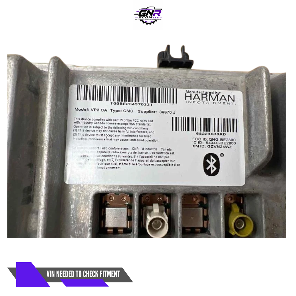 2014 Dodge Truck Ram 1500 AM FM Radio Receiver with Display Screen OEM — view 3