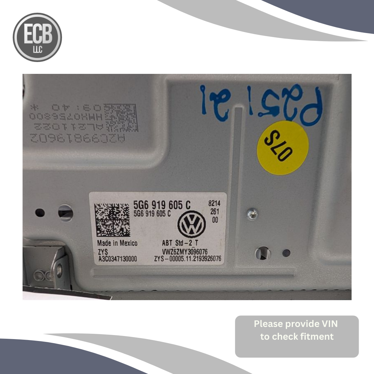 2018–2023 Volkswagen Tiguan Info-GPS-TV 8" Display Screen OEM — view 4