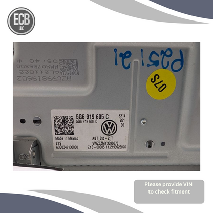 2018–2023 Volkswagen Tiguan Info-GPS-TV 8" Display Screen OEM — view 4