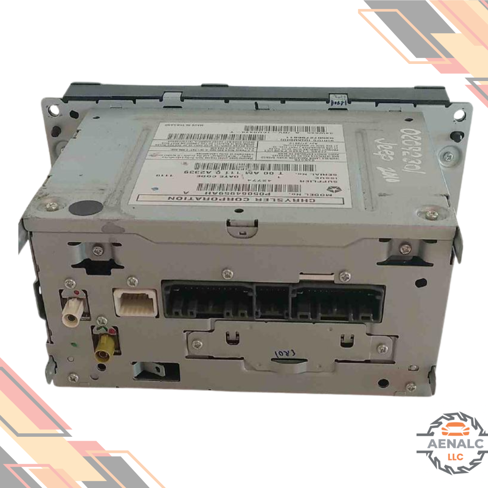 2011–2017 Jeep Patriot Compass AM FM CD DVD Satellite Radio Receiver ID RBZ OEM — view 2