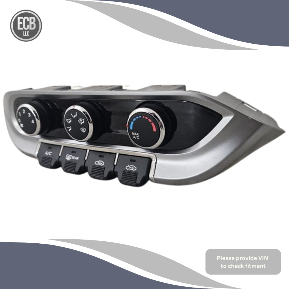 2012–2015 Kia Rio A/C Heater manual Temperature Climate Control (3 knob) OEM — view 2