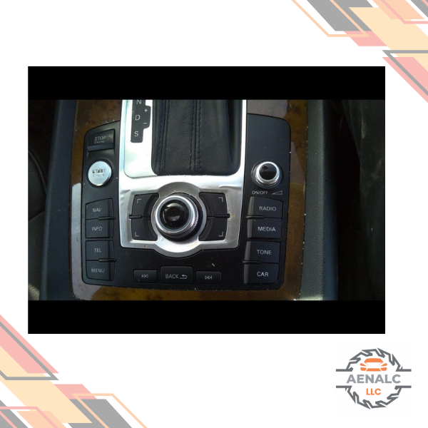 2012–2015 Audi Q7 Console-Mounte<wbr/>d Radio Control Panel Audio System (Option 8RF) — view 3