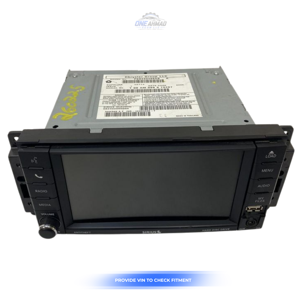 2013–2016 Chrysler Town & Country AM FM CD Navigation Radio Display Screen RHB — view 1