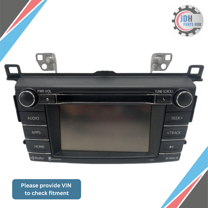 2016–2018 Toyota RAV4 Radio Display Receiver Screen AM FM CD XM OEM 100582 — view 1