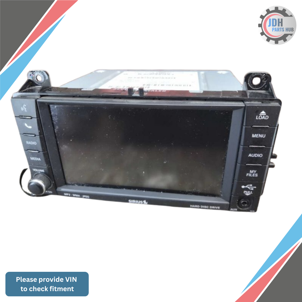 2011 Jeep Grand Cherokee Radio with Navigation Sat CD DVD HDD Face ID RHB OEM — view 1