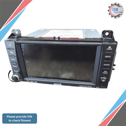 2011 Jeep Grand Cherokee Radio with Navigation Sat CD DVD HDD Face ID RHB OEM — view 1